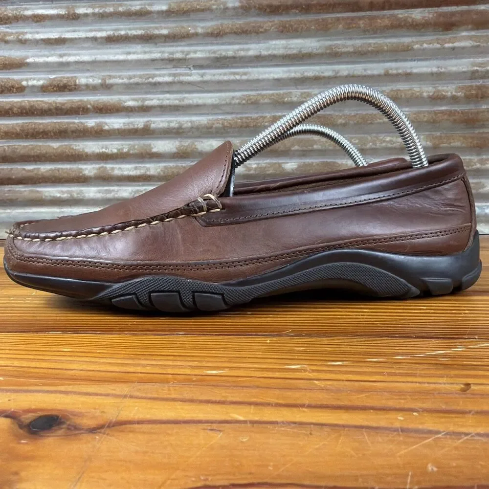 Allen Edmonds Brown Mens Boulder Leather Loafer Size 8E Driving Moc